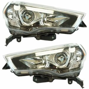 Halogen Headlight Lamp LH LF RH RF Set of 2 Pair for Toyota 4Runner SUV