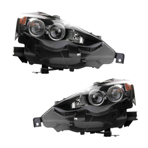 Headlight Set Fits 2016 Lexus IS200t 14-15 IS250 IS300 14-16 IS350