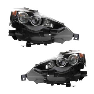Headlight Set Fits 2016 Lexus IS200t 14-15 IS250 IS300 14-16 IS350