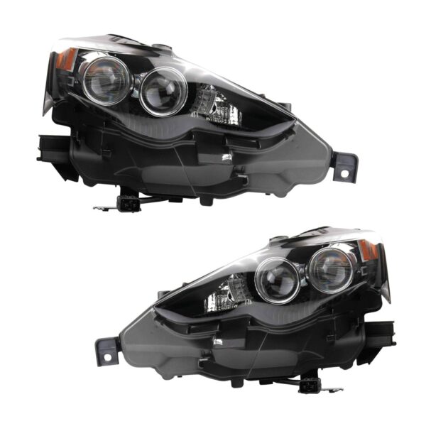 Headlight Set Fits 2016 Lexus IS200t 14-15 IS250 IS300 14-16 IS350