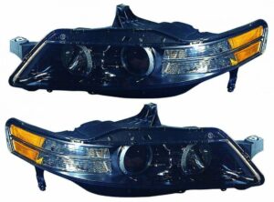 Headlights Headlamps Left & Right Pair Set for 07-08 Acura TL Type S