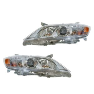 Headlight Headlamp LH Left & RH Right Pair Set of 2 for 10-11 Toyota Camry