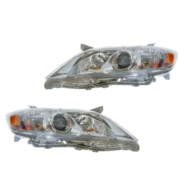 Headlight Headlamp LH Left & RH Right Pair Set of 2 for 10-11 Toyota Camry