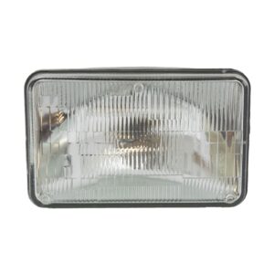 TRQ Halogen Sealed Beam Headlight Headlamp 6 1/2" by 4 1/4"