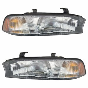 Headlights Headlamps Left & Right Pair Set for 95-97 Subaru Legacy