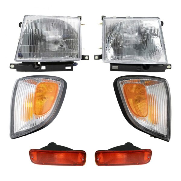 6pc Headlight Parking Light & Corner Light Kit for 97 Toyota Tacoma RWD New