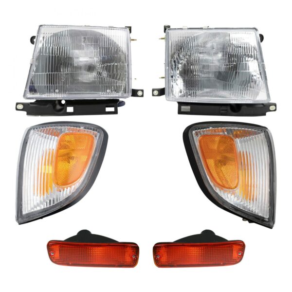 6pc Headlight Parking Light & Corner Light Kit for 97 Toyota Tacoma RWD New