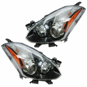 Halogen Headlight Headlamp Pair Set of 2 for 10-13 Nissan Altima Coupe