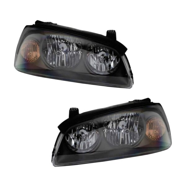 Headlights Headlamps Left & Right Pair Set for 04-06 Hyundai Elantra