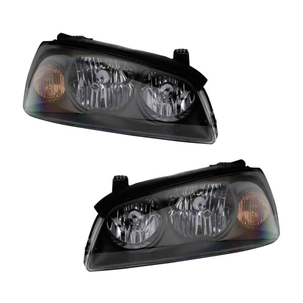 Headlights Headlamps Left & Right Pair Set for 04-06 Hyundai Elantra