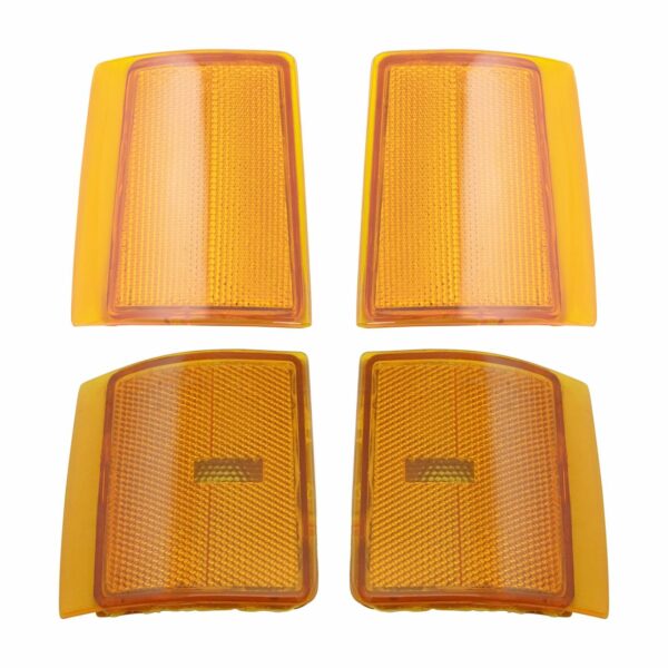 Front Lighting Kit Upper Reflectors & Lower Side Marker Lights for GM Truck New
