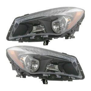 Headlight Set Fits 2014-2019 Mercedes-Benz CLA250 2014-2018 CLA45 AMG