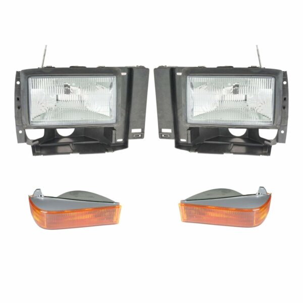 Headlight Headlamp Parking Light Lamp Kit Set of 4 for Bronco II Explorer Ranger
