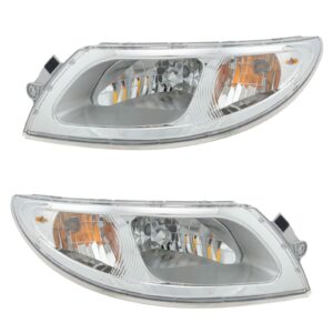 Headlight Assembly Compatible With International 4100 4200 4300 4400 8500 8600 Driver and Passenger Side