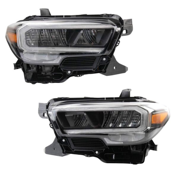Headlight Set Fits 2020-2021 Toyota Tacoma
