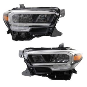 Headlight Set Fits 2020-2021 Toyota Tacoma