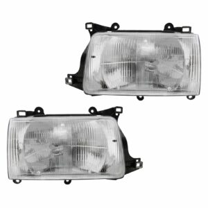 Headlights Headlamps Left & Right Pair Set for 93-98 Toyota T100 Pickup Truck