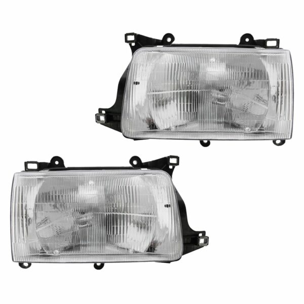 Headlights Headlamps Left & Right Pair Set for 93-98 Toyota T100 Pickup Truck