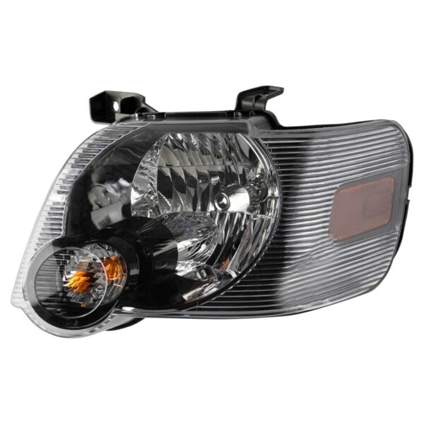 Headlight Lamp Assembly Smoked Lens LH Left Driver Side Direct Fit for 06-10 Ford Explorer