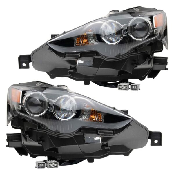 Headlight Set Compatible with 2016 Lexus IS200t 2014-2015 IS250 IS300 2014-2016 IS350
