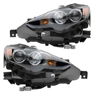 Headlight Set Compatible with 2016 Lexus IS200t 2014-2015 IS250 IS300 2014-2016 IS350