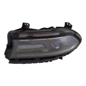 Halogen Headlight Lamp Assembly LH Left Driver Side Compatible with Dodge Charger