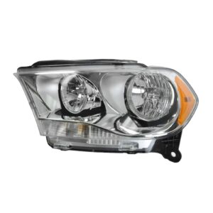 Chrome Bezel Halogen Headlight Headlamp Driver Side Left LH for 11-13 Durango