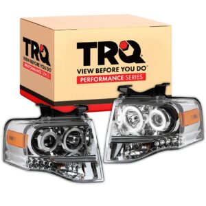 TRQ Performance Headlight Set Fits 2007-2013 Ford Expedition
