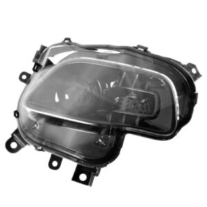 Halogen Headlight Headlamp with Black Trim Passenger Side RH for Cherokee
