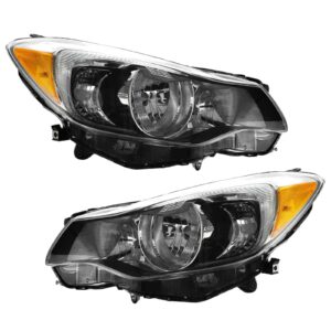 Headlight Headlamp Halogen Driver Passenger PAIR for 12-13 Subaru Impreza XV