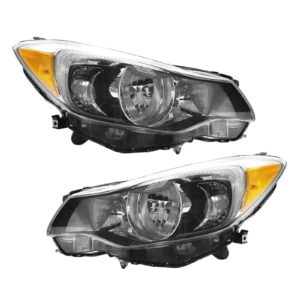 Headlight Headlamp Halogen Driver Passenger PAIR for 12-13 Subaru Impreza XV