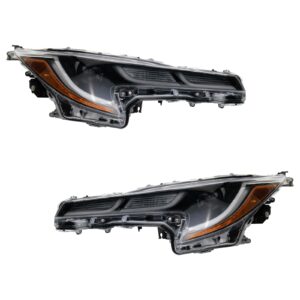 Headlight Set Compatible with 2020-2021 Toyota Corolla