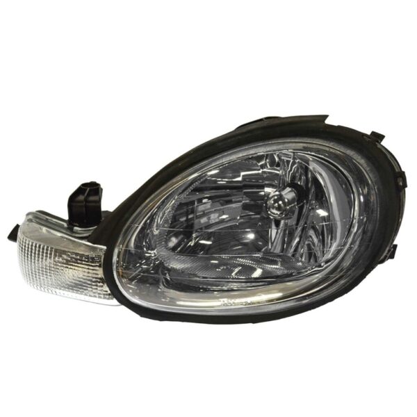 Headlight Headlamp w/ Chrome Bezel Driver Side Left LH Fits 00-02 Dodge Neon