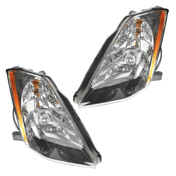 Front Headlights Headlamps Lights Lamps LH & RH Pair Set For 03-05 Nissan 350Z