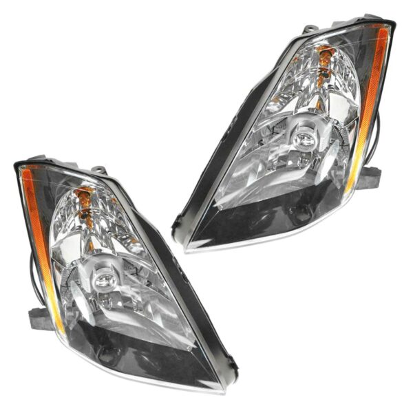 Front Headlights Headlamps Lights Lamps LH & RH Pair Set For 03-05 Nissan 350Z