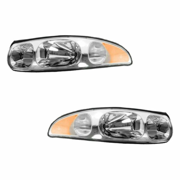Headlights Headlamps Pair Set for 00-05 Buick LeSabre Limited Models