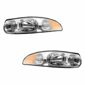 Headlights Headlamps Pair Set for 00-05 Buick LeSabre Limited Models