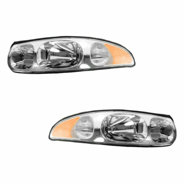 Headlights Headlamps Pair Set for 00-05 Buick LeSabre Limited Models