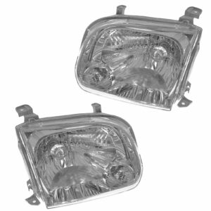 Headlights Headlamps Pair Set for Toyota Sequoia Tundra Pickup Truck