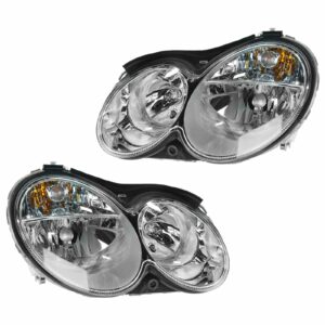 Headlight Halogen LH RH Pair Set for MB C55 AMG CLK320 CLK350 CLK500 CLK55