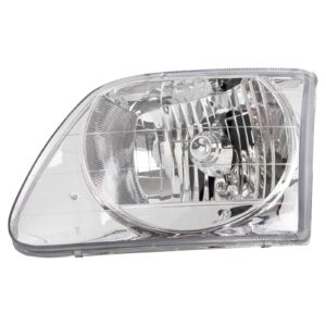 Left Headlight Compatible with 2001-2003 Ford F-150 2004 F-150 Heritage