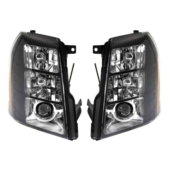 Cadillac Escalade HID Projector Performance Headlight Lamp with Black Bezel