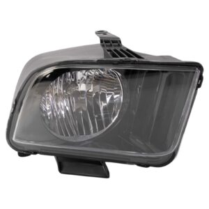 Right Headlight Assembly Halogen Compatible with 2007-2009 Ford Mustang Passenger Side