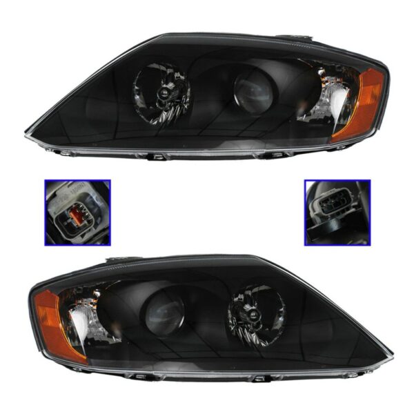 Headlight Headlamp Left & Right Pair Set for 2006 Hyundai Tiburon