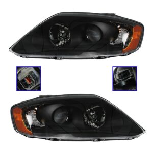 Headlight Headlamp Left & Right Pair Set for 2006 Hyundai Tiburon
