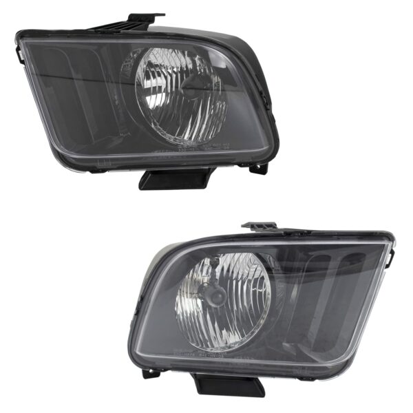 DEPO Headlight Lamp Assembly LH RH Pair for 2005-2006 Ford Mustang New
