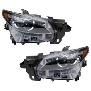 Headlight Set Compatible with 2015-2017 Nissan Murano