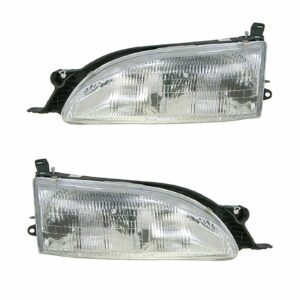 Headlights Headlamps Left & Right Pair Set for 95-96 Toyota Camry