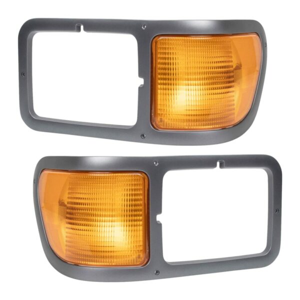 Headlight Bezel Set Compatible with 2000-2015 Ford F650 F750