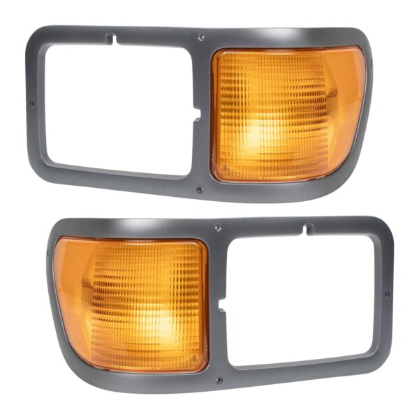Headlight Bezel Set Compatible with 2000-2015 Ford F650 F750